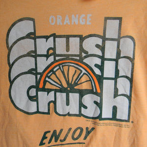 MEN'S Old Navy Small ORANGE CRUSH T- SHIRT Orange